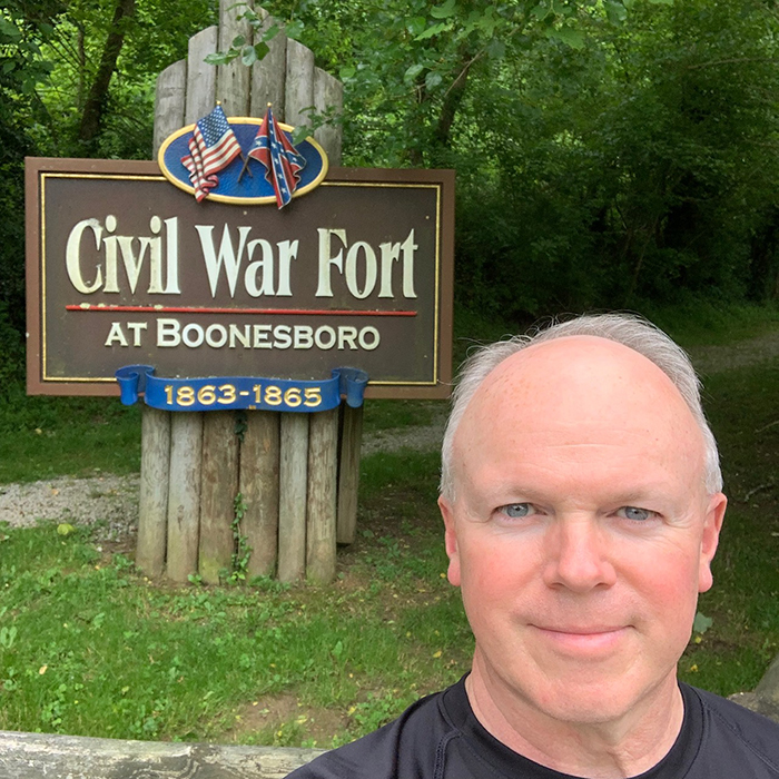 Civil War Fort at Boonesboro sign